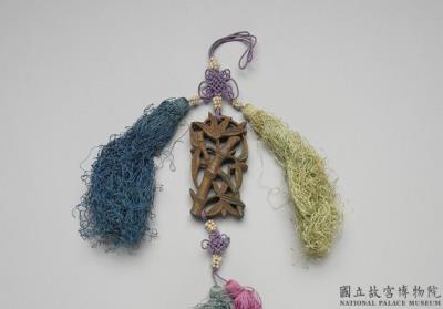 图片[2]-Carved agarwood scent pendant with bamboo segments for promotion, Qing dynasty (1644-1911)-China Archive